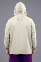 Heavy - Moletom Box Raw Hem - Never Give Up Off White