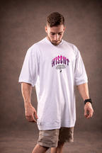SOFT - CAMISETA OVERSIZED - GIVE ME MORE WEIGHT BRANCA