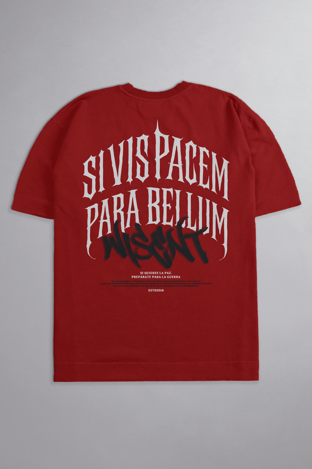 SOFT - CAMISETA OVERSIZED - PARA BELLUM VERMELHA