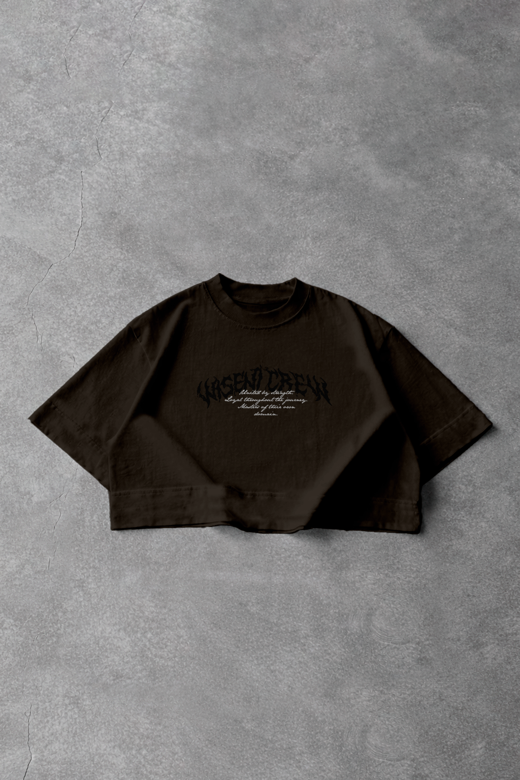 Soft - Cropped Oversized - Wisent Crew Marrom