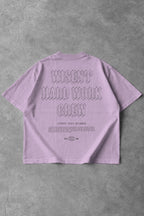 CANELADA - CAMISETA OVERSIZED - HARD WORK FLD LILAS