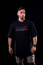 SOFT - CAMISETA OVERSIZED - NEVER GIVE UP PRETA