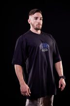 SOFT - CAMISETA OVERSIZED - GIVE ME MORE WEIGHT PLATE PRETA