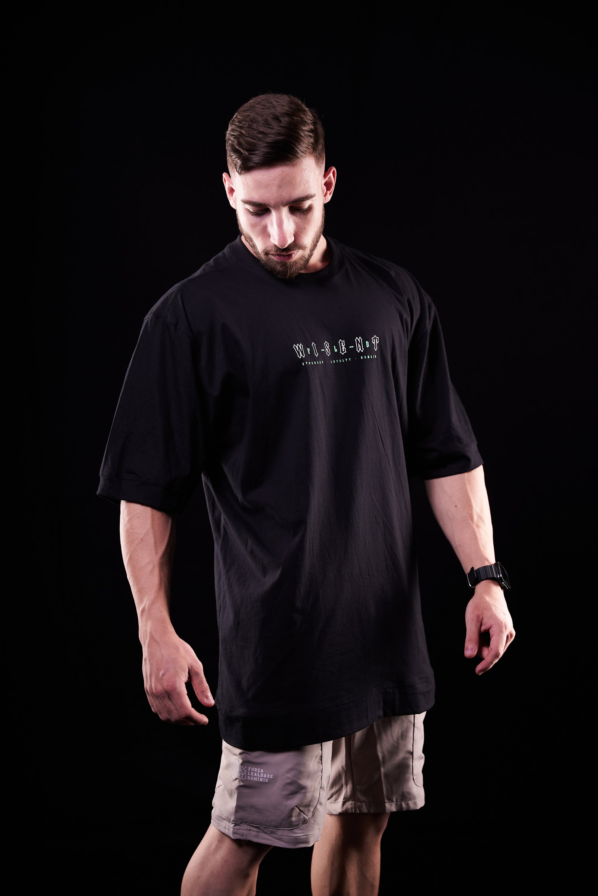 SOFT - CAMISETA OVERSIZED - GIVE ME MORE WEIGHT NEON PRETA
