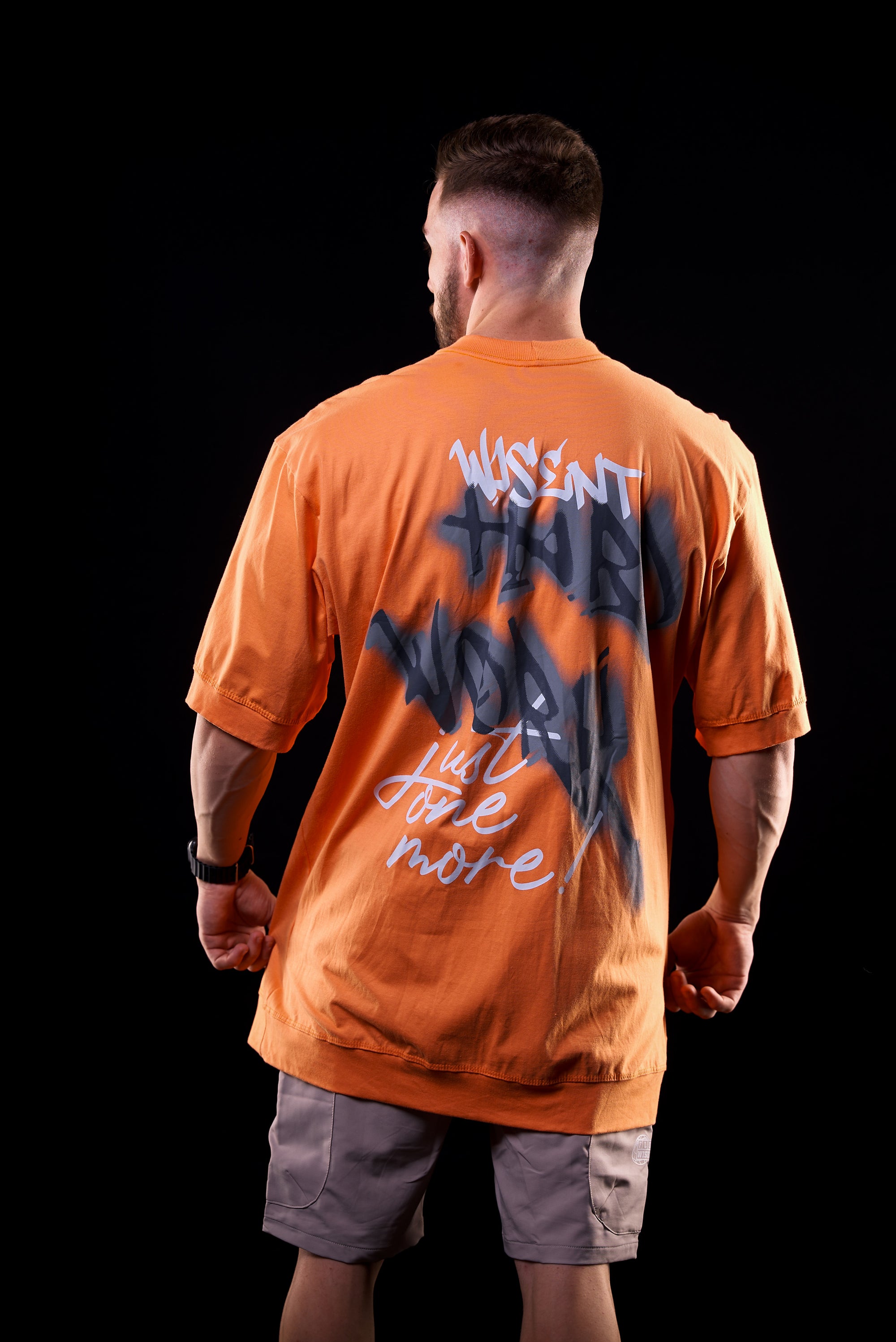 SOFT - CAMISETA OVERSIZED - HARD WORK LARANJA