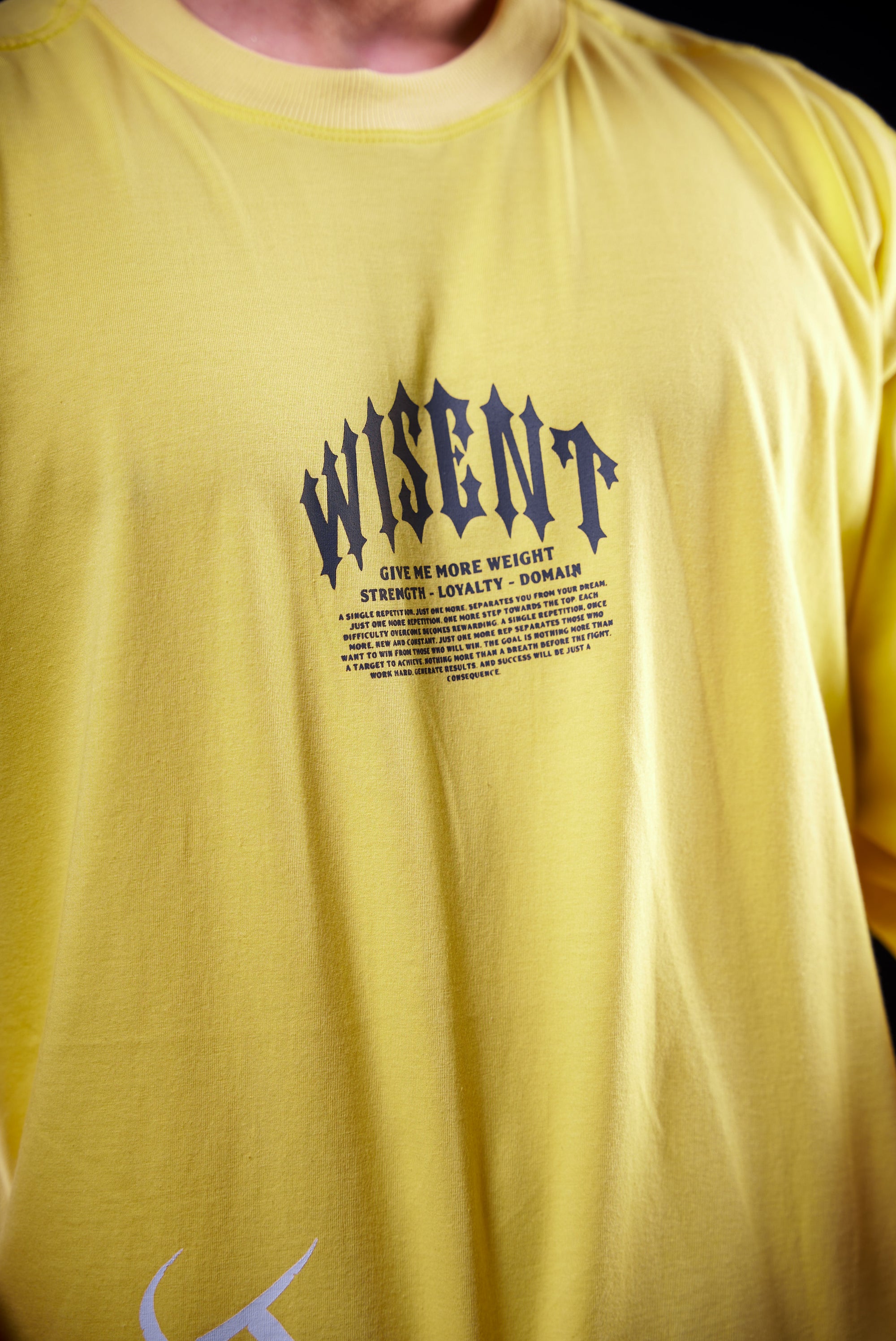 SOFT - CAMISETA OVERSIZED - GIVE ME MORE WEIGHT STREET AMARELA