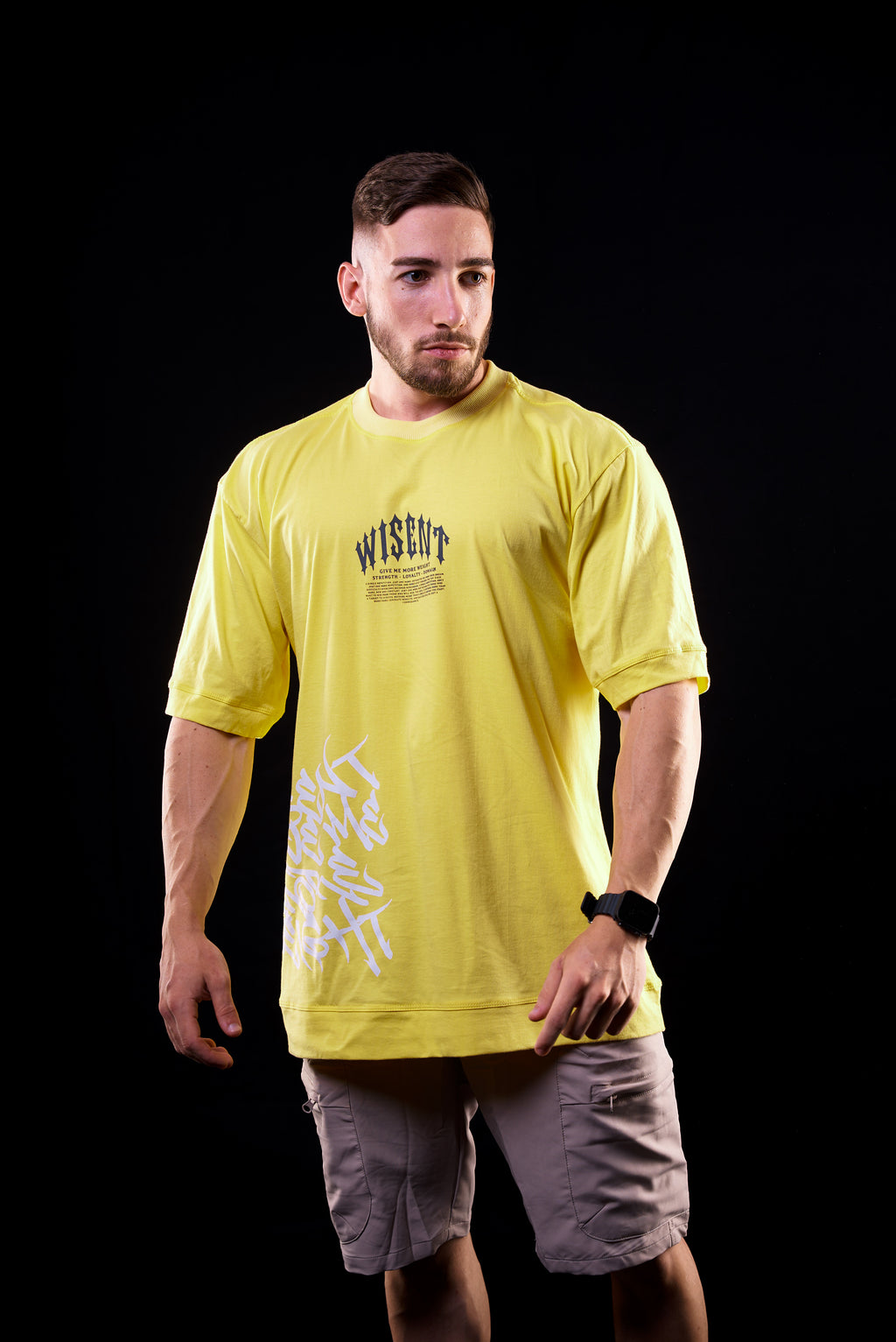 SOFT - CAMISETA OVERSIZED - GIVE ME MORE WEIGHT STREET AMARELA