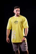 SOFT - CAMISETA OVERSIZED - GIVE ME MORE WEIGHT STREET AMARELA
