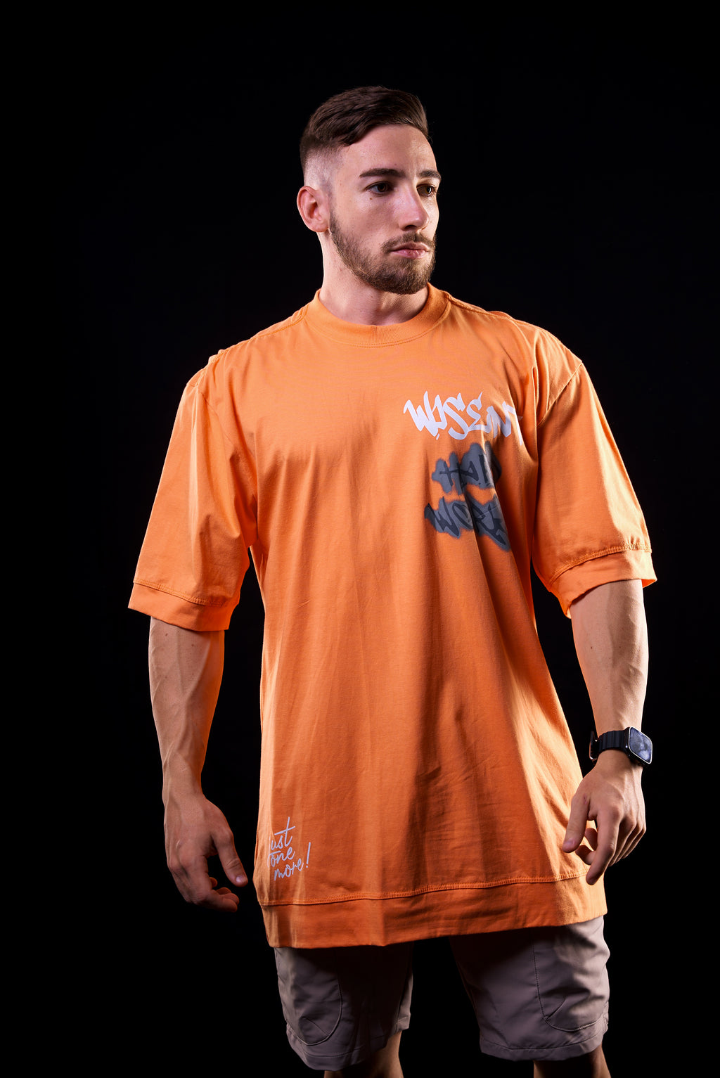 SOFT - CAMISETA OVERSIZED - HARD WORK LARANJA