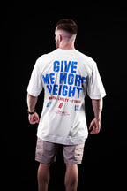 SOFT - CAMISETA OVERSIZED - GIVE ME MORE WEIGHT BRANCA
