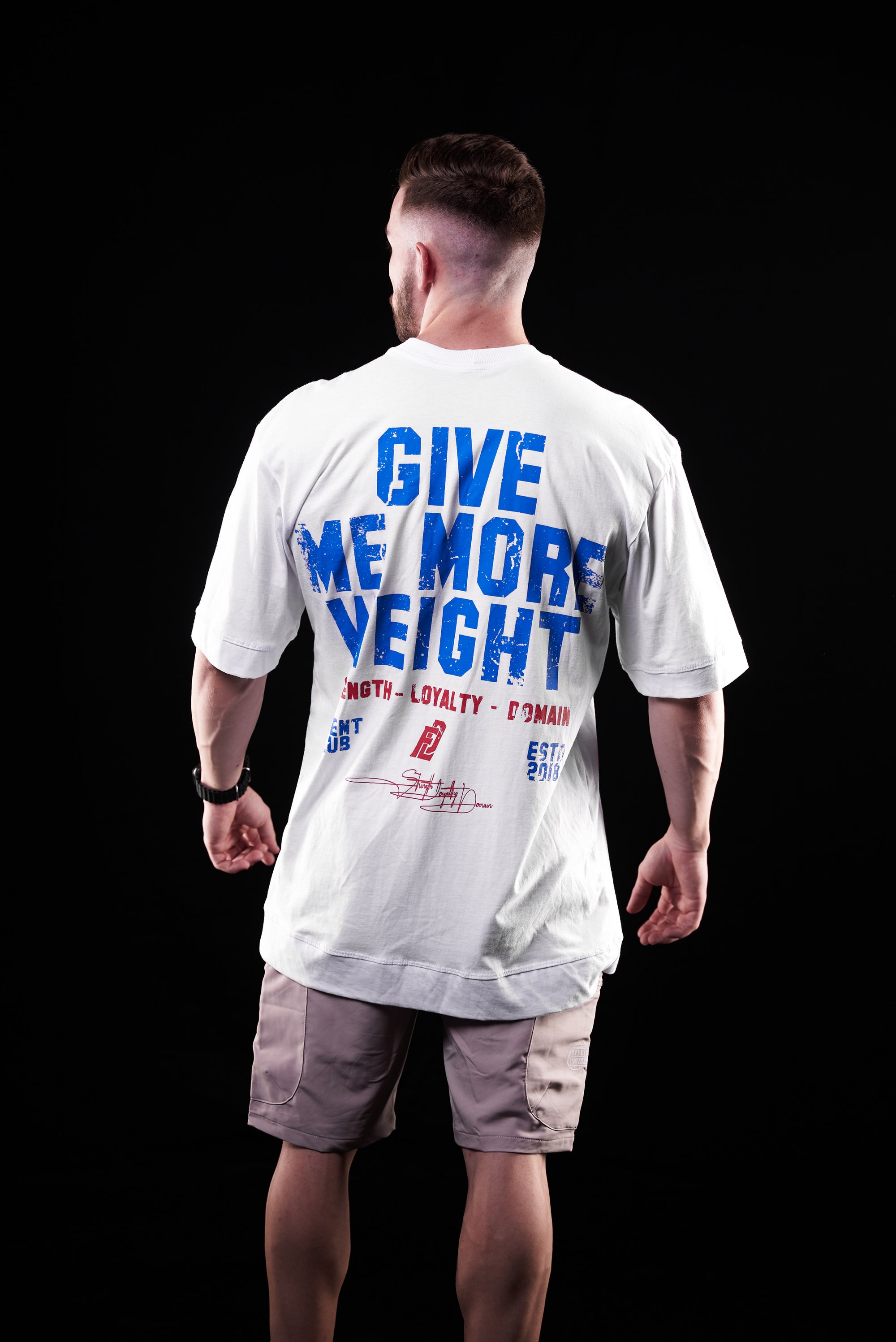 SOFT - CAMISETA OVERSIZED - GIVE ME MORE WEIGHT BRANCA