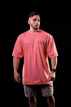 SOFT - CAMISETA OVERSIZED - NEVER GIVE UP ROSA
