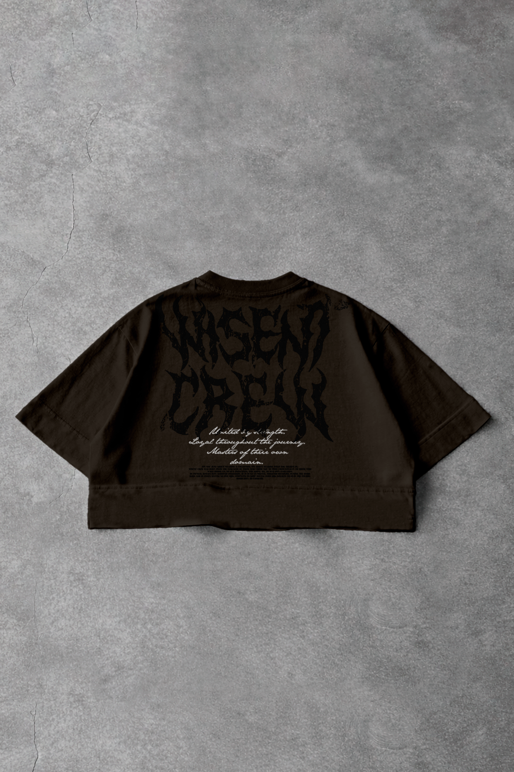 Soft - Cropped Oversized - Wisent Crew Marrom