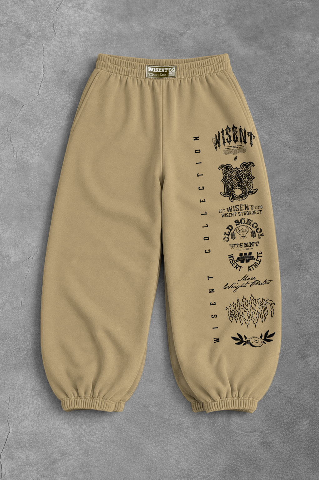 Heavy - Calça Balão Moletom - Wisent Collections Caqui