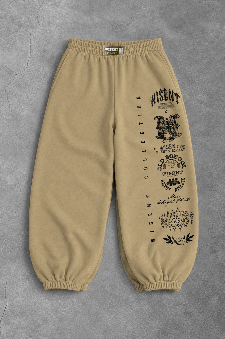 Heavy - Calça Balão Moletom - Wisent Collections Caqui
