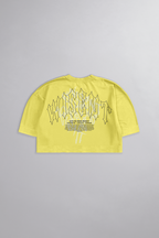 SOFT - CROPPED OVERSIZED - GIVE ME MORE WEIGHT STREET AMARELO