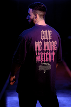 SOFT - CAMISETA OVERSIZED - GIVE ME MORE WEIGHT ROXA