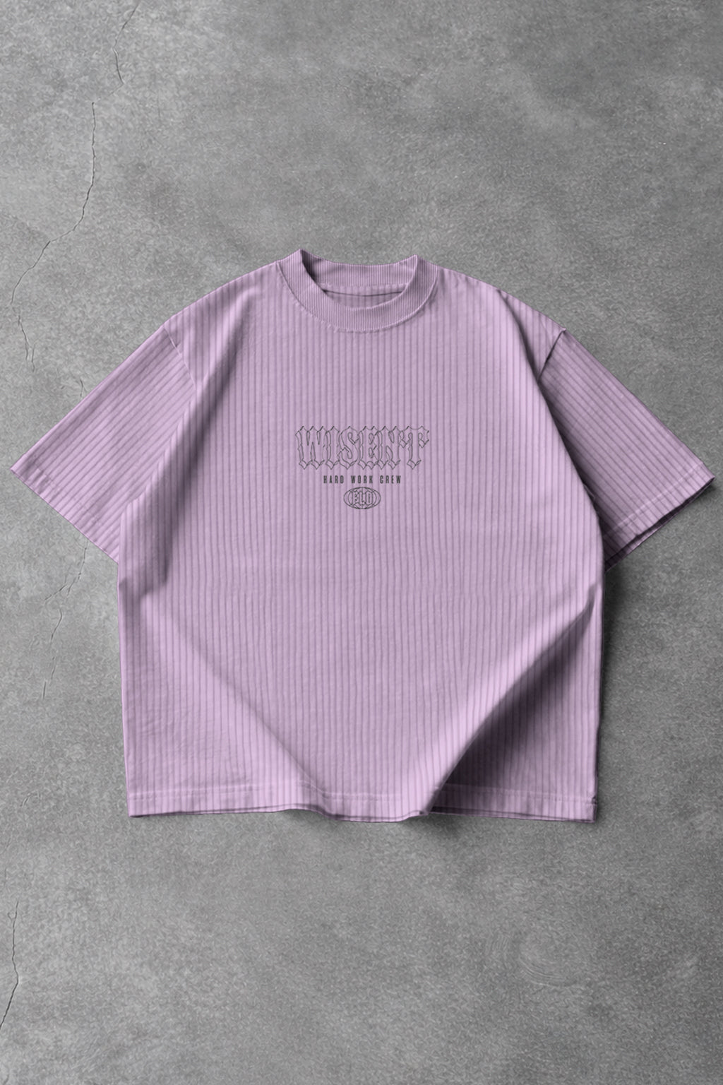 CANELADA - CAMISETA OVERSIZED - HARD WORK FLD LILAS