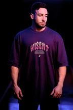 SOFT - CAMISETA OVERSIZED - GIVE ME MORE WEIGHT ROXA