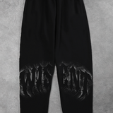 Heavy - Calça Oversized Moletom - Real Intelligence Preta