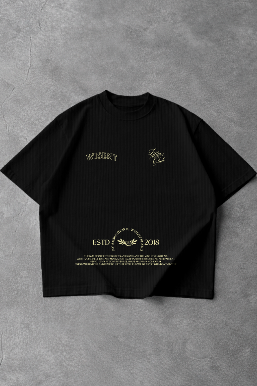 Canelada - Camiseta Oversized - Lifters Preta