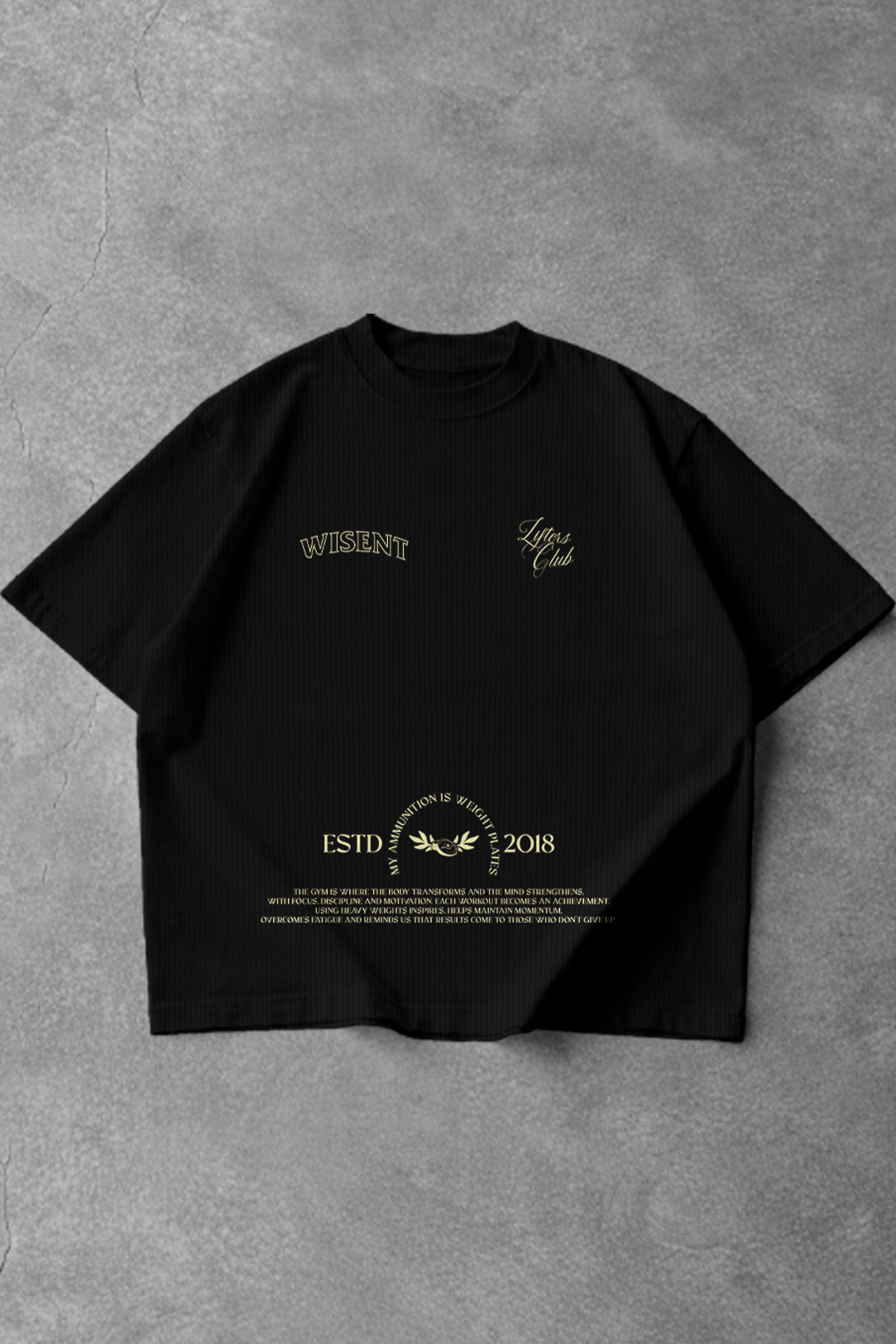 Canelada - Camiseta Oversized - Lifters Preta