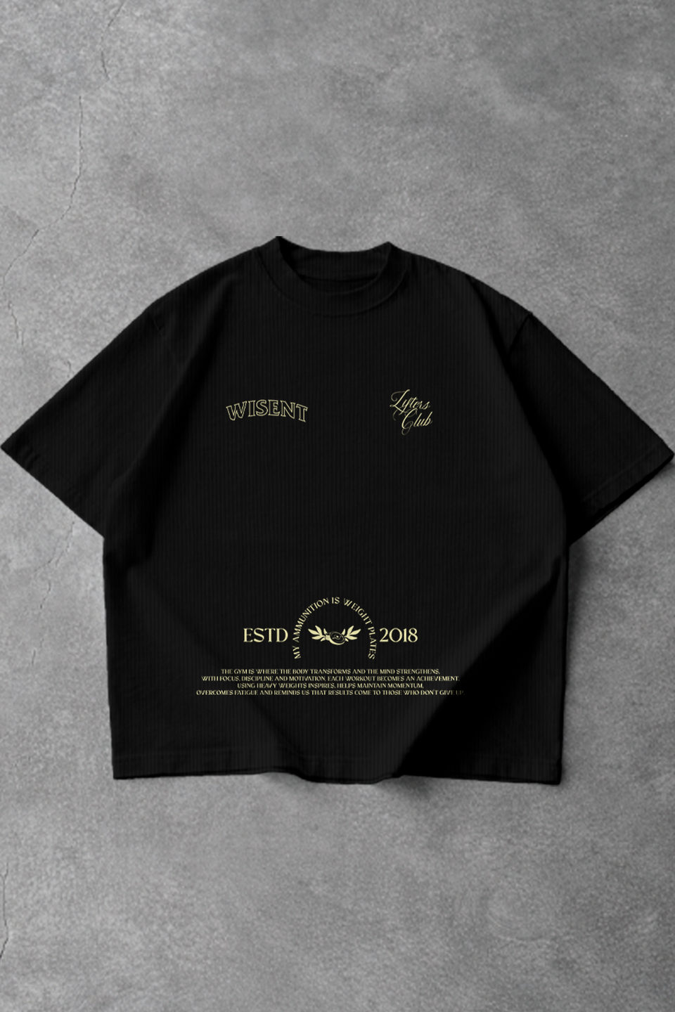 Canelada - Camiseta Oversized - Lifters Preta