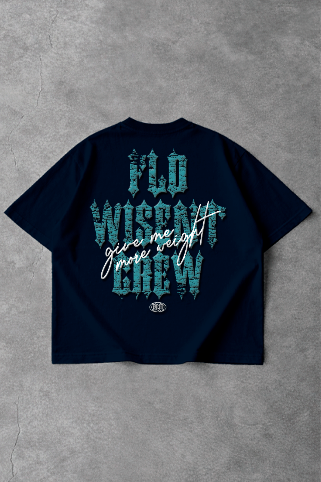 Soft - Camiseta Oversized em Alto Relevo - Give Me More Weight FLD Azul