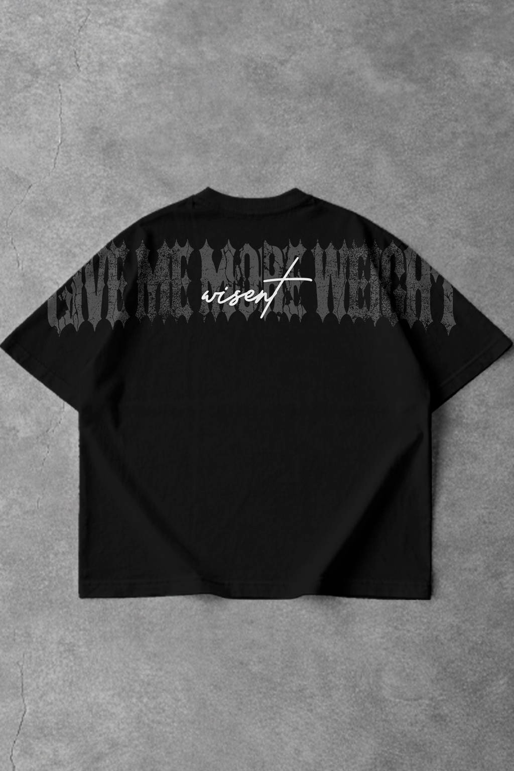 Soft - Camiseta Oversized - Give Me More Weight Darkness Preta