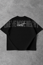 Soft - Camiseta Oversized - Give Me More Weight Darkness Preta