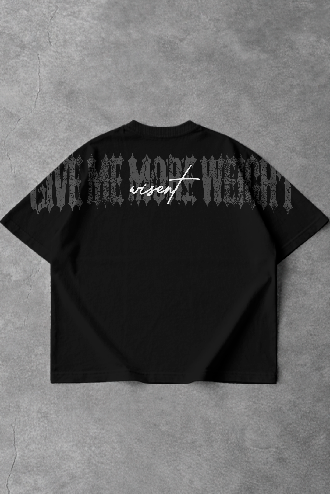 Soft - Camiseta Oversized - Give Me More Weight Darkness Preta