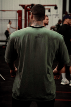 HEAVY - CAMISETA OVERSIZED - TRUE BELONGING - VERDE MESCLA