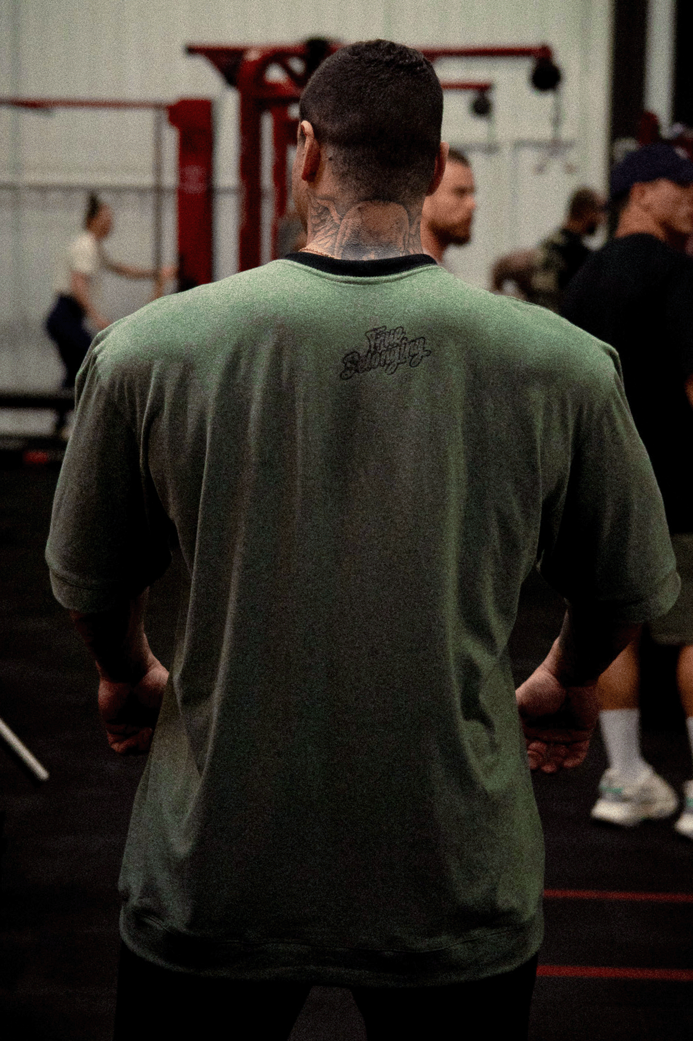 HEAVY - CAMISETA OVERSIZED - TRUE BELONGING - VERDE MESCLA