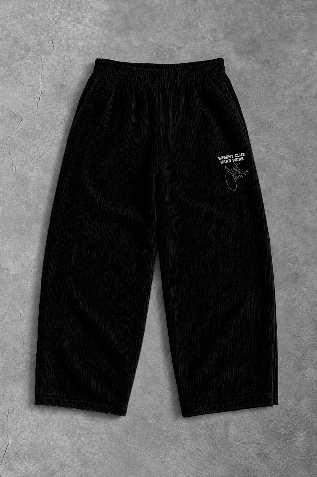 Canelada - Calça Oversized - Hard Work Just One More Preta