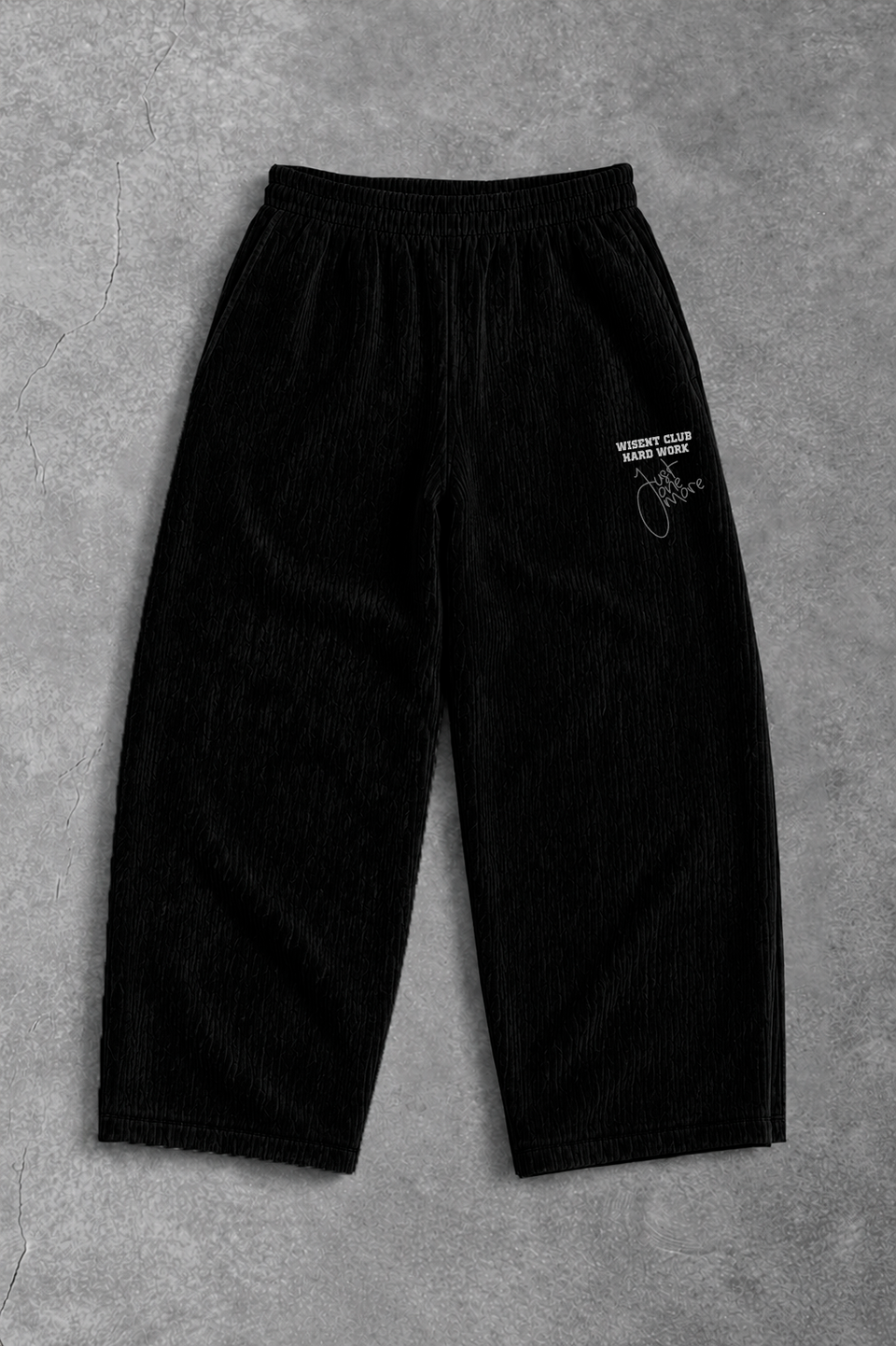 Canelada - Calça Oversized - Hard Work Just One More Preta