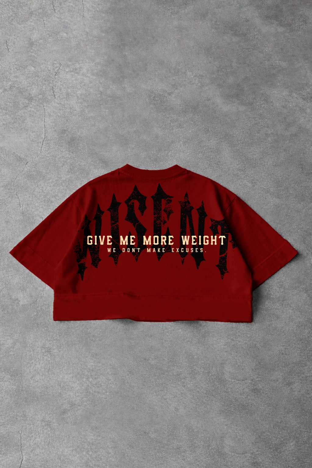 Soft - Cropped Oversized - Give Me More Weight Vermelho