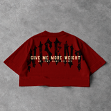 Soft - Cropped Oversized - Give Me More Weight Vermelho