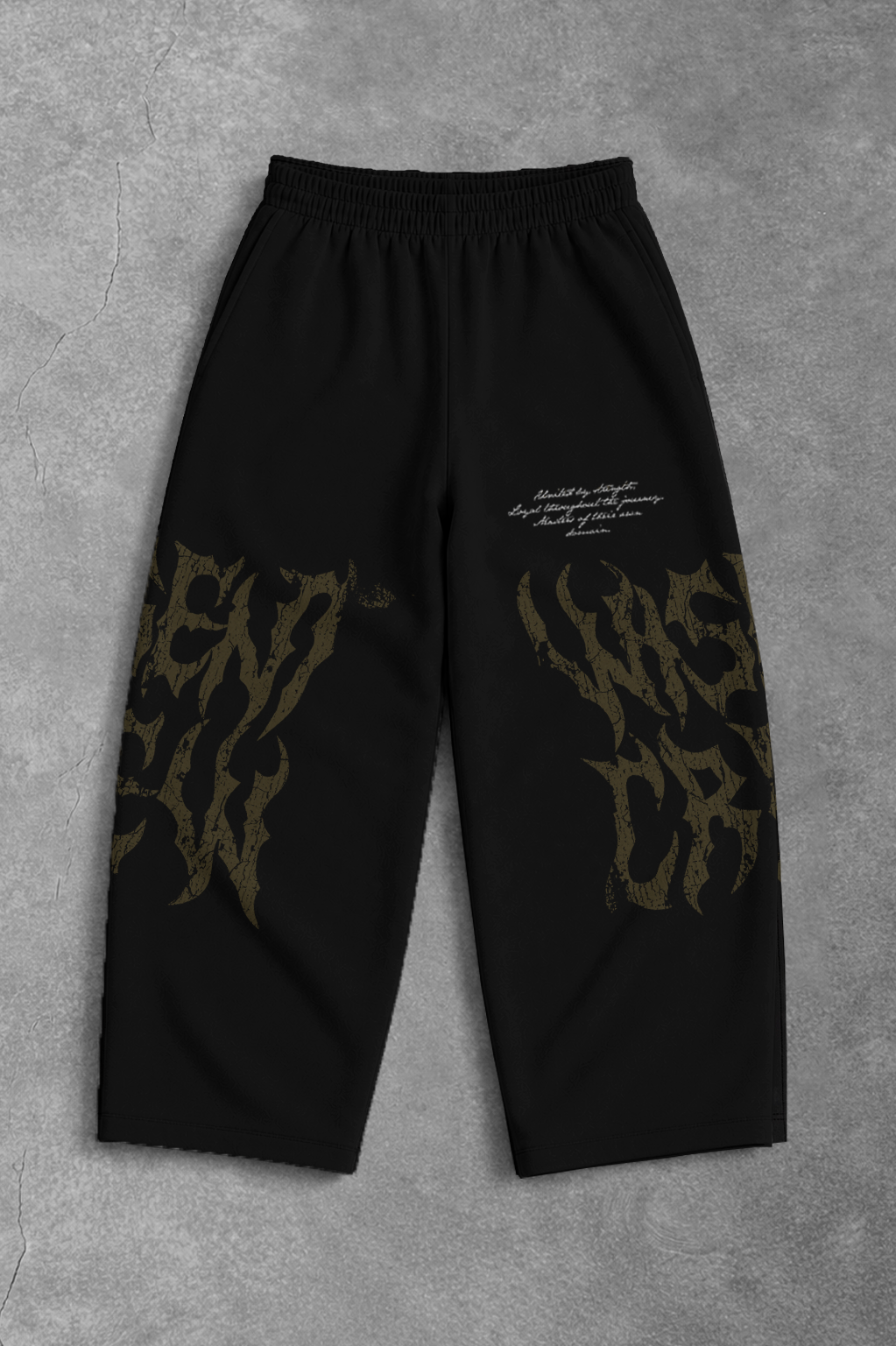 Heavy - Calça Oversized Moletom - Wisent Crew Preta