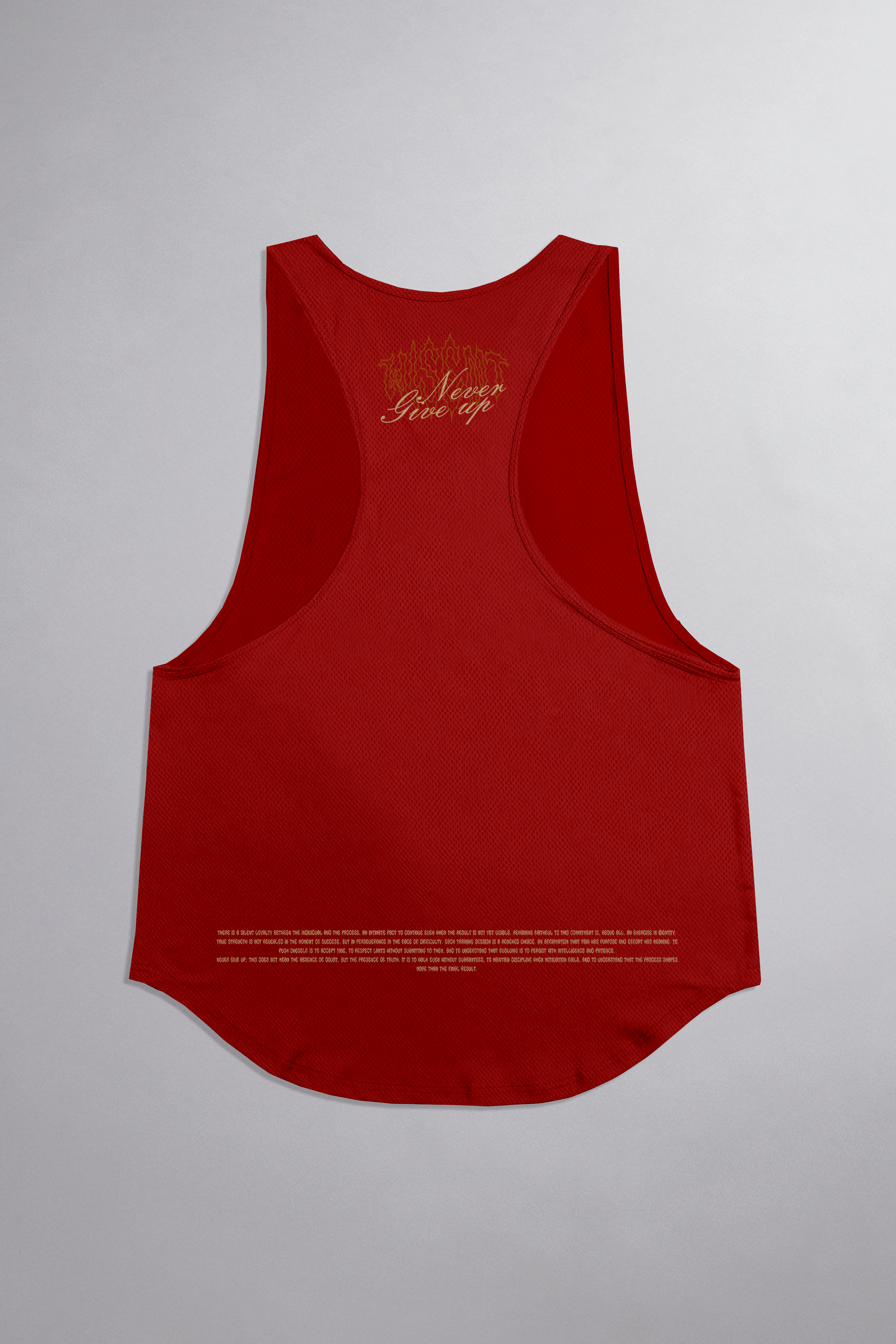 SOFT - REGATA CAVADA - NEVER GIVE UP VERMELHA