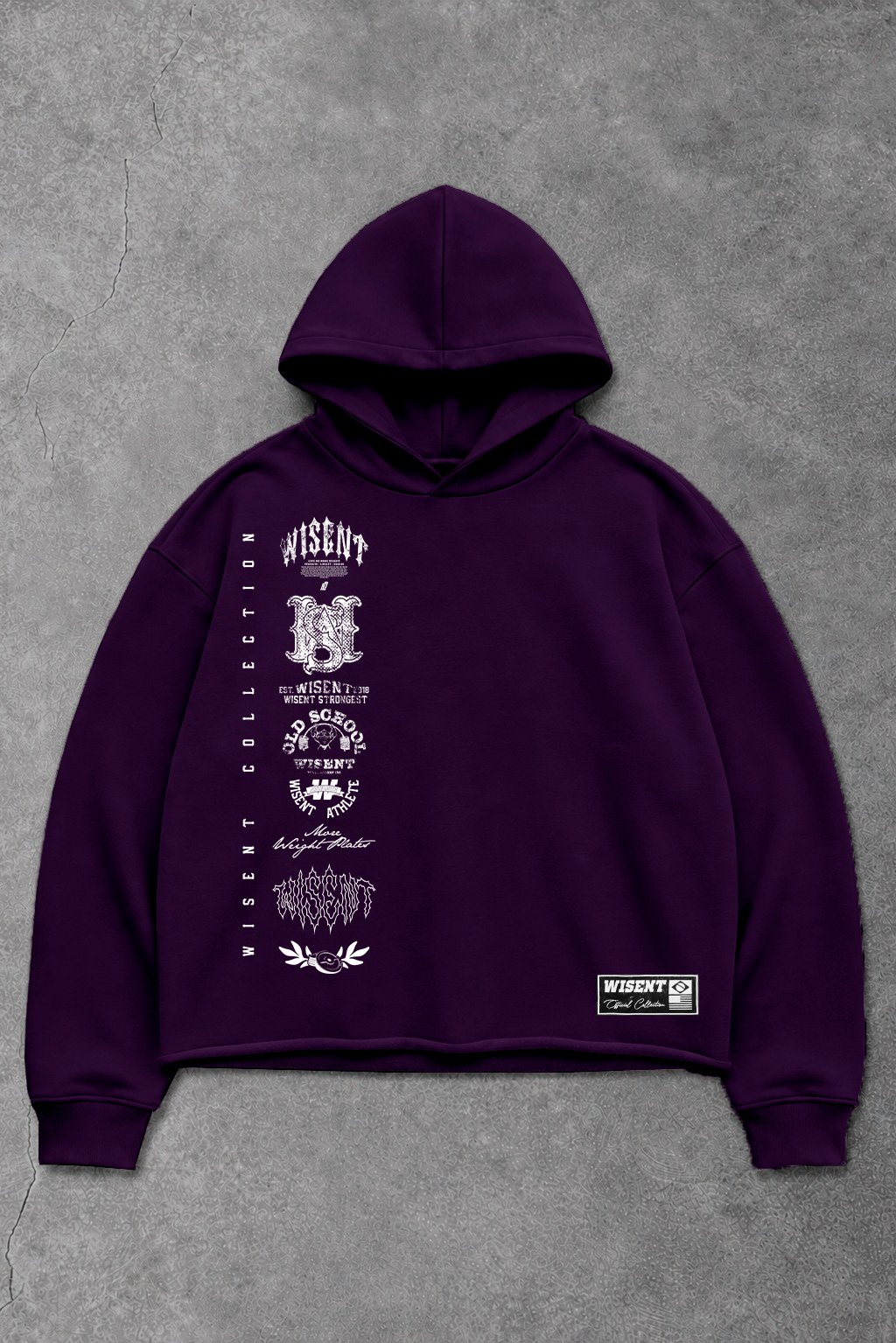 Heavy - Moletom Box Raw Hem - Wisent Collections Roxo