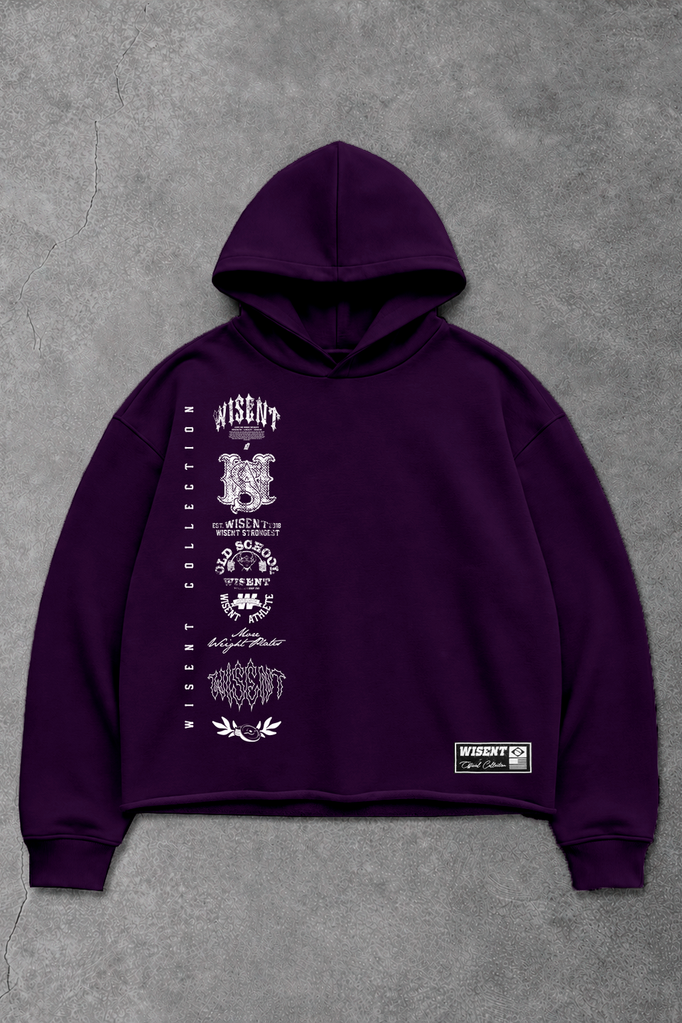 Heavy - Moletom Box Raw Hem - Wisent Collections Roxo
