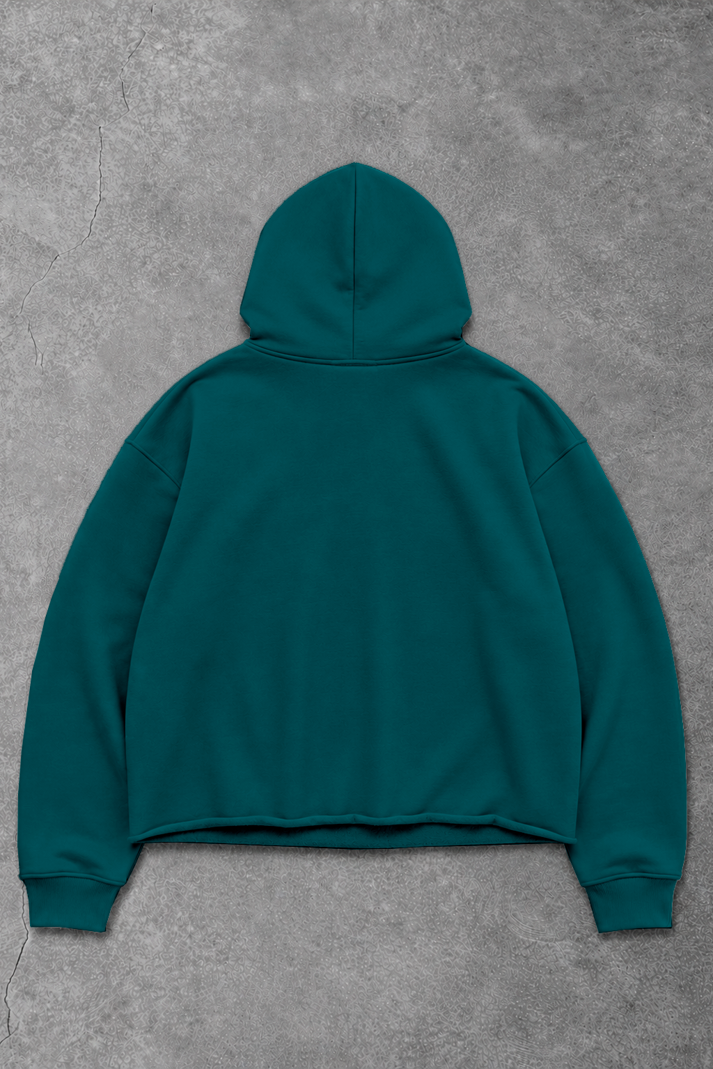 Heavy - Moletom Box Raw Hem - Wisent Collections Azul Turquesa
