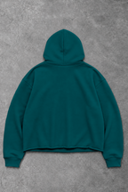 Heavy - Moletom Box Raw Hem - Wisent Collections Azul Turquesa