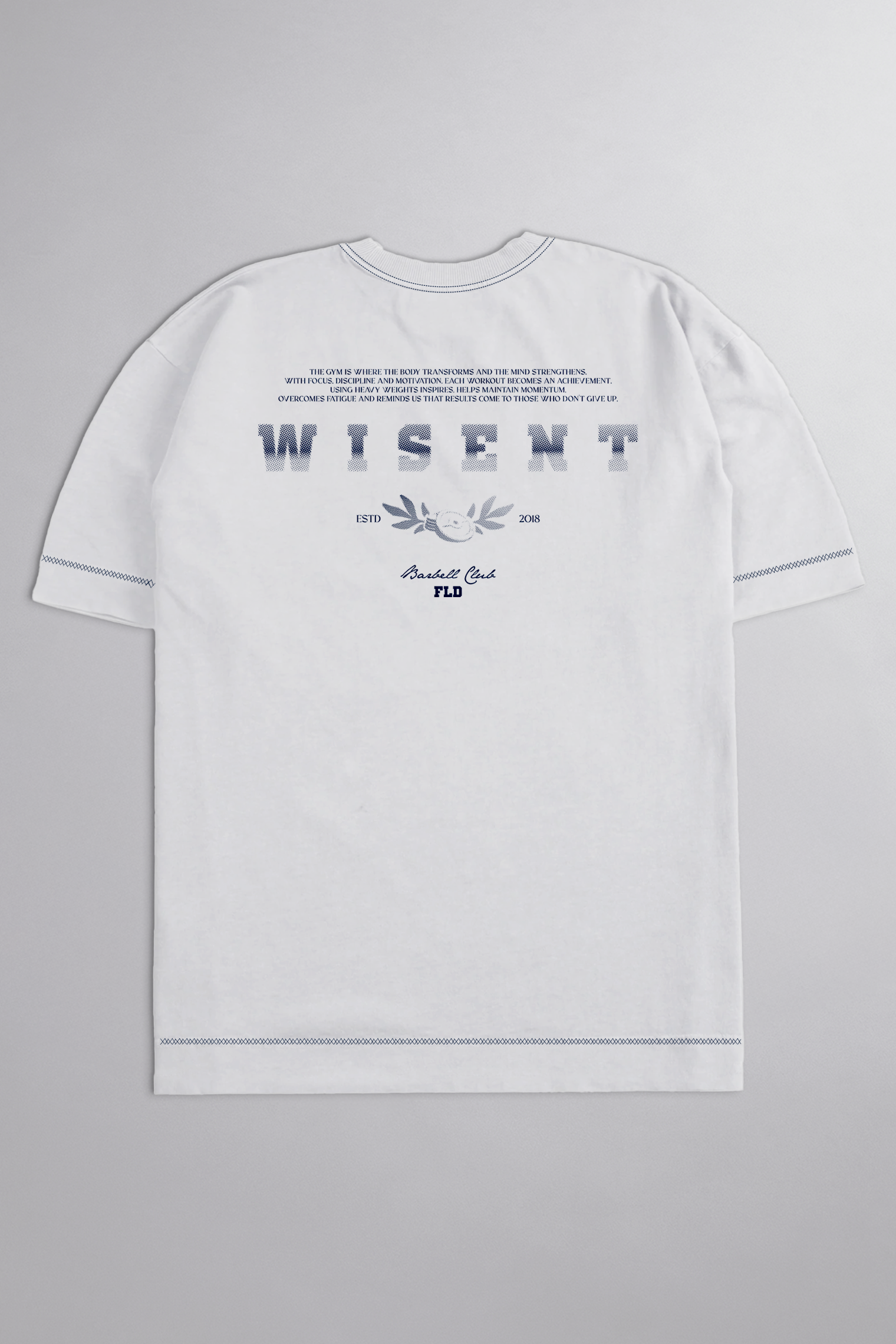 SOFT - CAMISETA OVERSIZED - BARBELL CLUB BRANCA