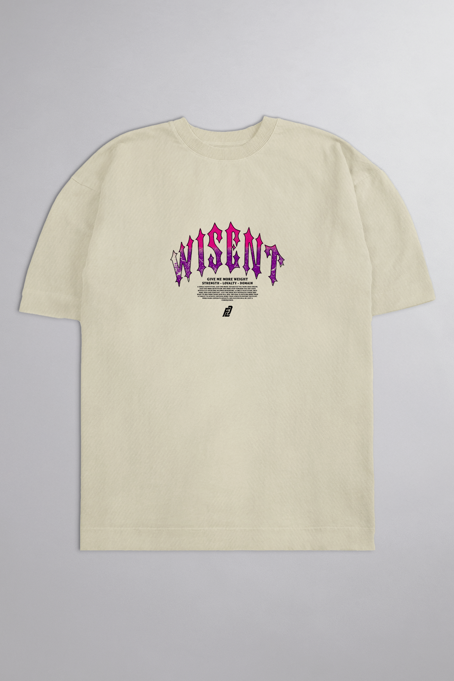 HEAVY - CAMISETA OVERSIZED - GIVE ME MORE WEIGHT OFF WHITE