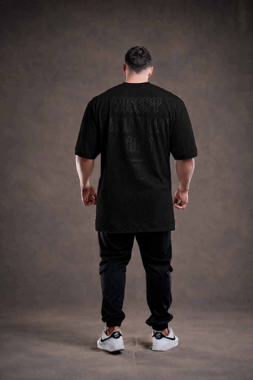 CANELADA - CAMISETA OVERSIZED - HARD WORK FLD PRETA