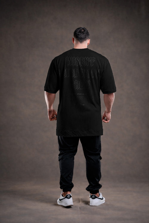 CANELADA - CAMISETA OVERSIZED - HARD WORK FLD PRETA