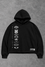 Heavy - Moletom Box Raw Hem - Wisent Collections Preto