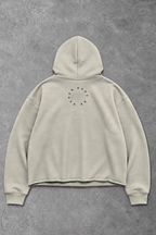Heavy - Moletom Box Raw Hem - Never Give Up Off White