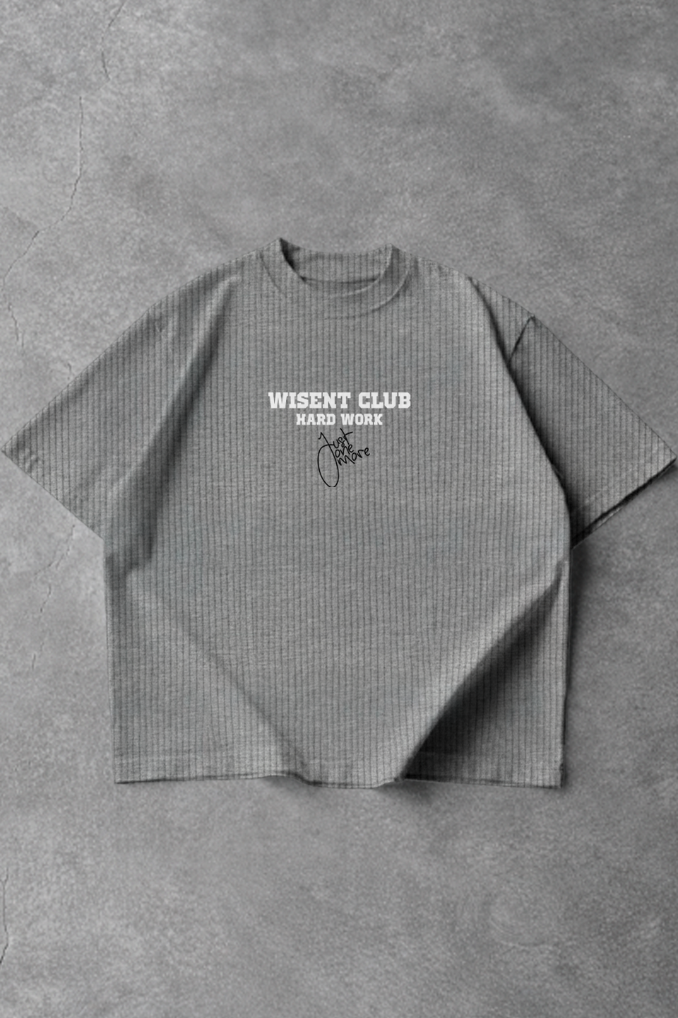 Canelada - Camiseta Oversized - Hard Work Just One More Cinza Mescla
